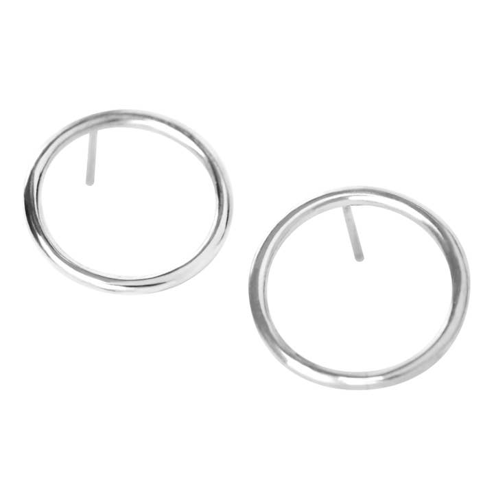 Circle Ohrhänger — Silber für den Großhandel von Saywite