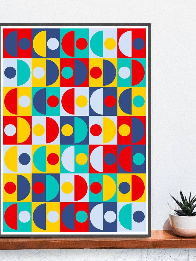 Pop Scales 3 halve cirkelkunst voor wholesale door The Underdog Print Shop