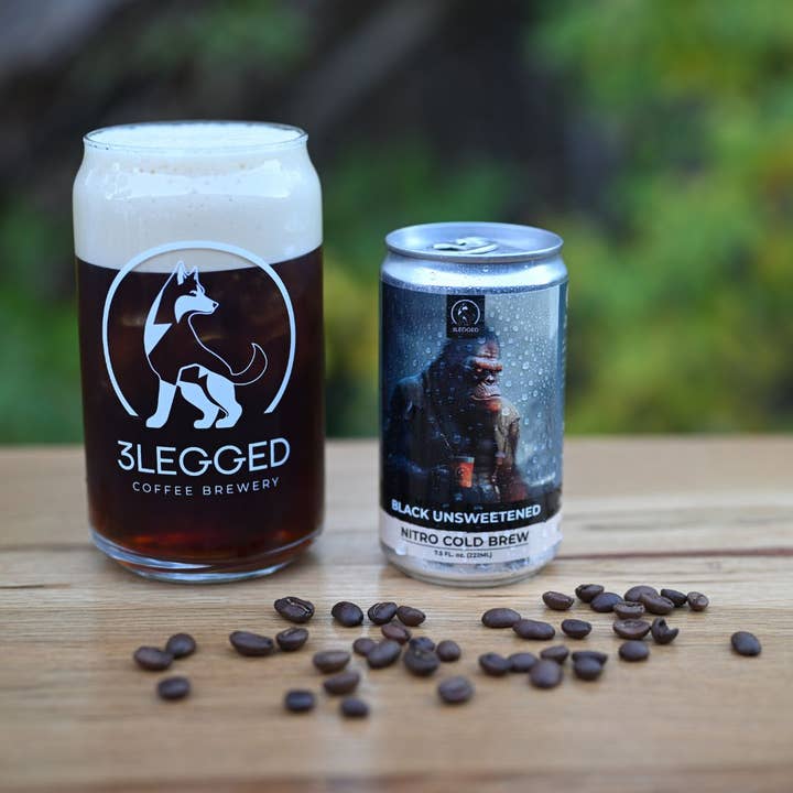 3Legged Coffee Brewery - Wholesale Iced Coffee/Cold Brew - Black Unsweetened Nitro Cold Brew Coffee5