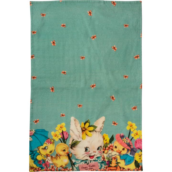 Happy Easter Kitchen Towel for wholesale by Primitives by Kathy