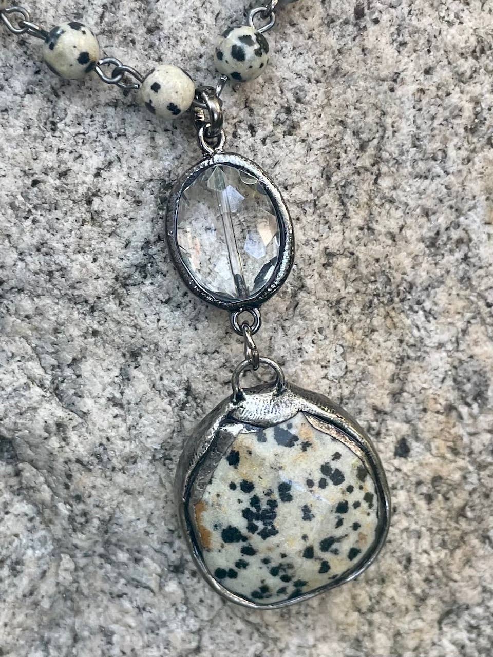 Bohemian Grace - Grace & Grit - Wholesale Pendant/Charm Necklace - Shasta  Soldered Stone and Crystal Necklace.9