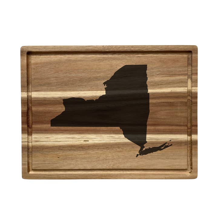 Nautically Northern - Wholesale Cutting Board - Engraved State Outline Cutting Board10
