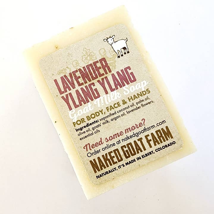 Getmjölk Tvål Lavendel Ylang Ylang för wholesale av Naked Goat Farm Ltd.