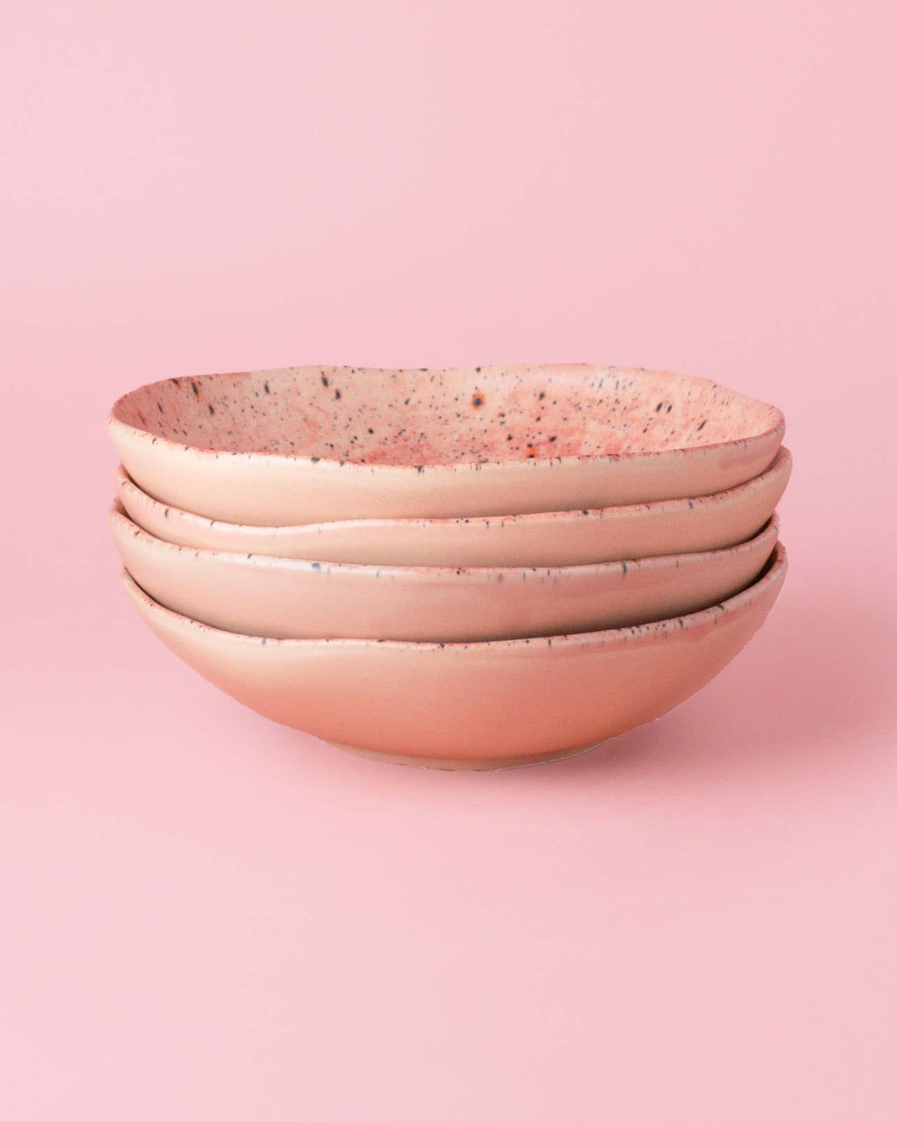 Alfar Tierra Cocida - Wholesale Charger Plate - Handmade Artisanal Stoneware Deep Plate 18cm - Blush Edit5