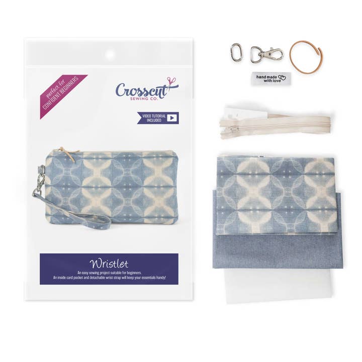 Crosscut Sewing Co. - Wholesale Craft Sewing Kit - Wristlet Sewing Kit - Adult Sewing Kit for Beginners25