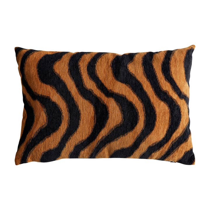 Tiger Cushion, Chenille, Brown, 42X26X10Cm for wholesale by Kodu
