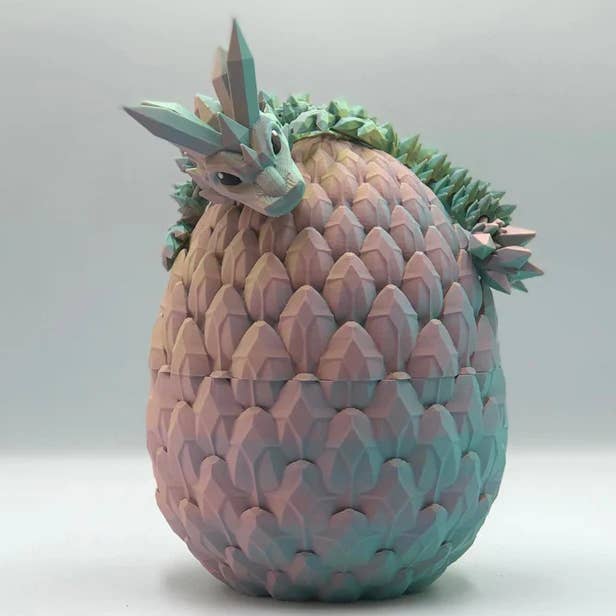 3D Printed Dragon Hatchling - COLOURFUL MIST for wholesale by 3D Studio Gifts