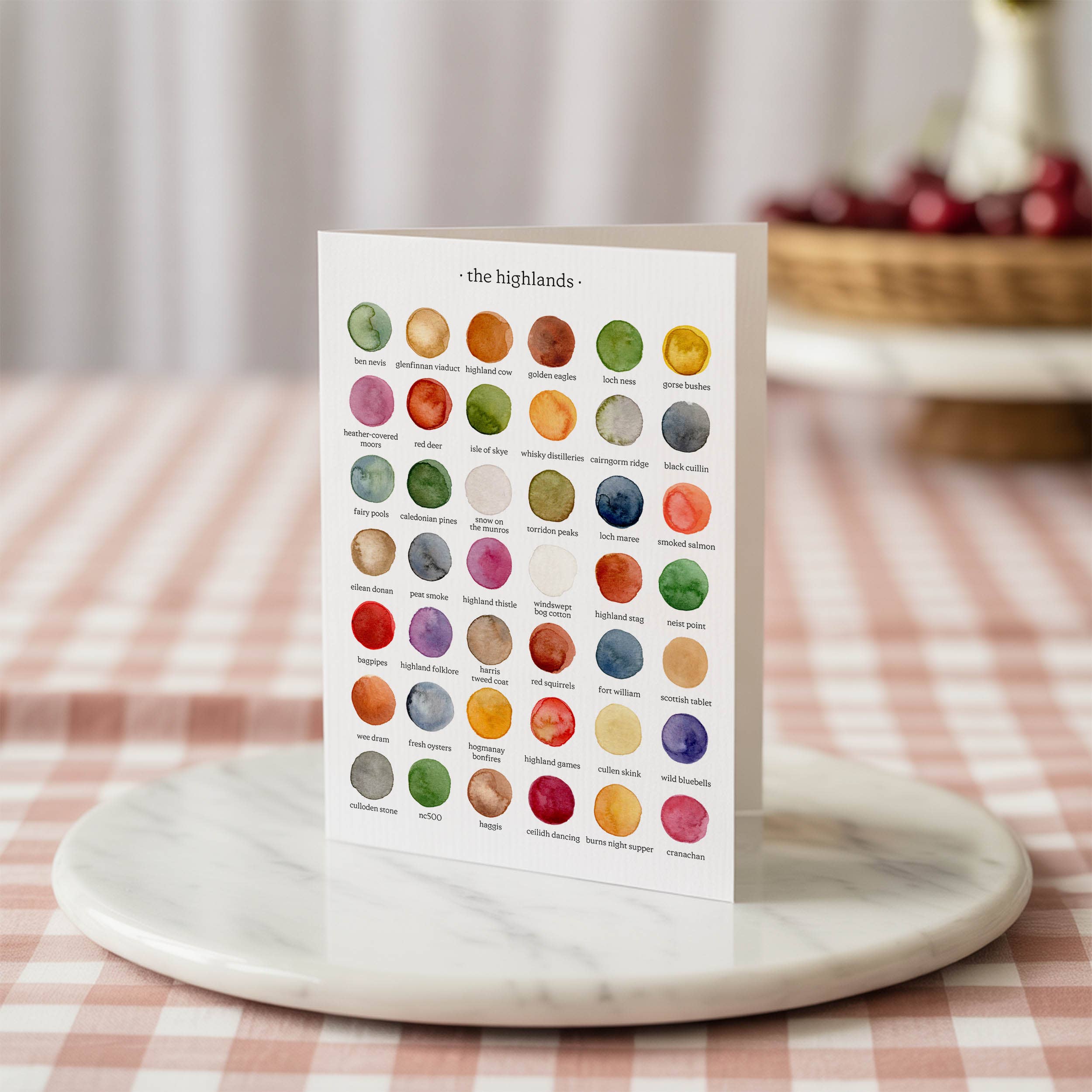 By Tilly – wholesale Birthday card – The Colours of The Highlands Greetings Card1