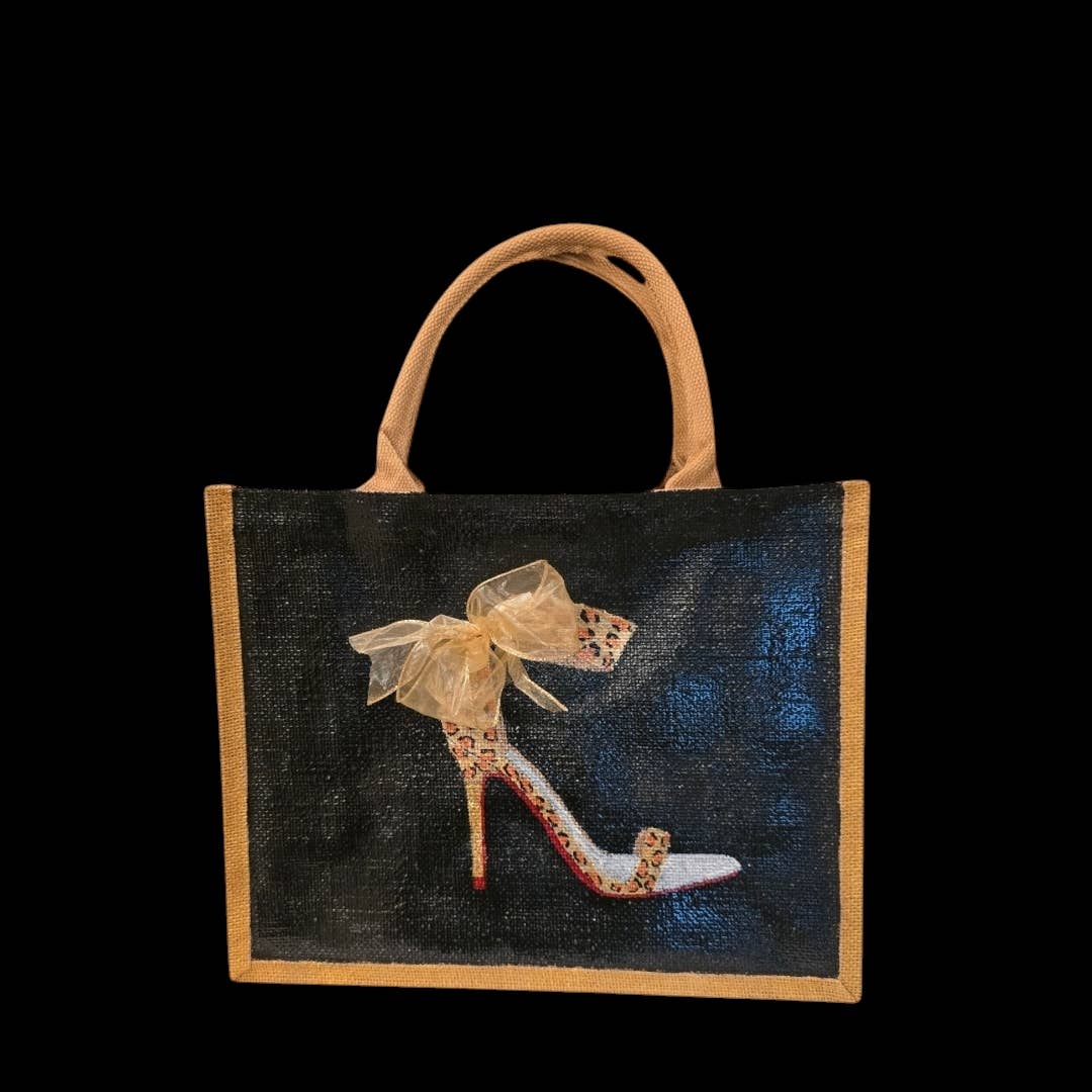 Dana's Uncommon Glass - Wholesale Tote Bag - Women's - Hand-Painted Animal Print Stiletto Tote Bag1