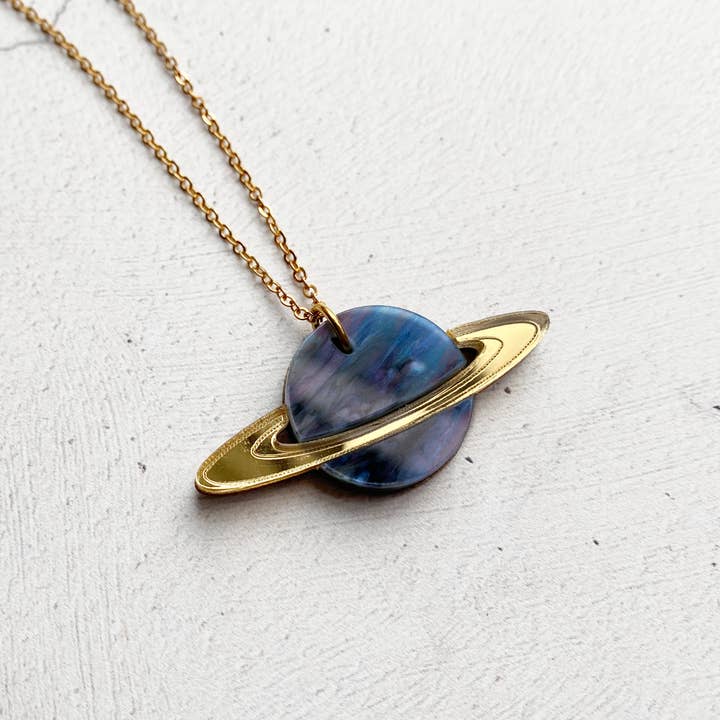 Saturn Necklace for wholesale by Kate Rowland