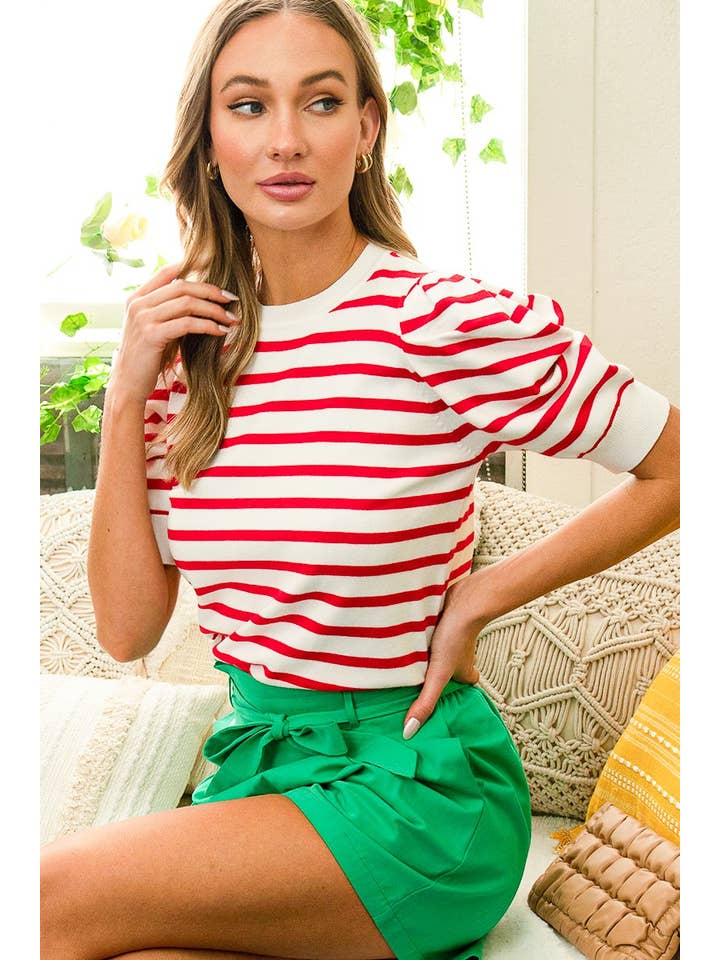 Vine & Love - Wholesale Shorts - Women's - High-Rise Waist Tie 100% Cotton Shorts VP8117819