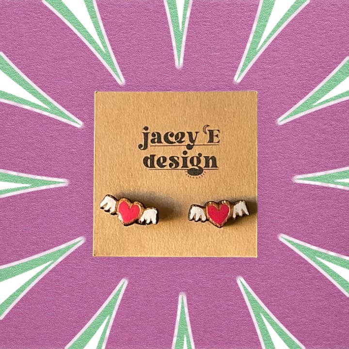 Clous peints Cupid Hearts pour la Saint-Valentin pour la vente par Jacey e Design