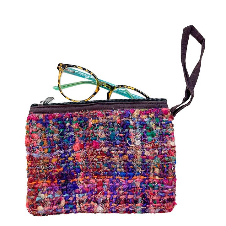 Handwoven Silk Wristlet – Assorted Colors, Made in Nepal for wholesale by Zumki