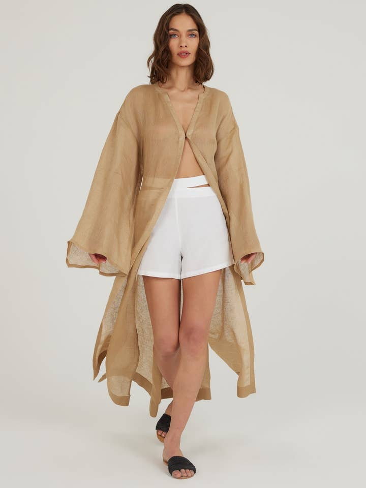 Udånd Linen Shorts for engroshandel hos Dor Raw Luxury