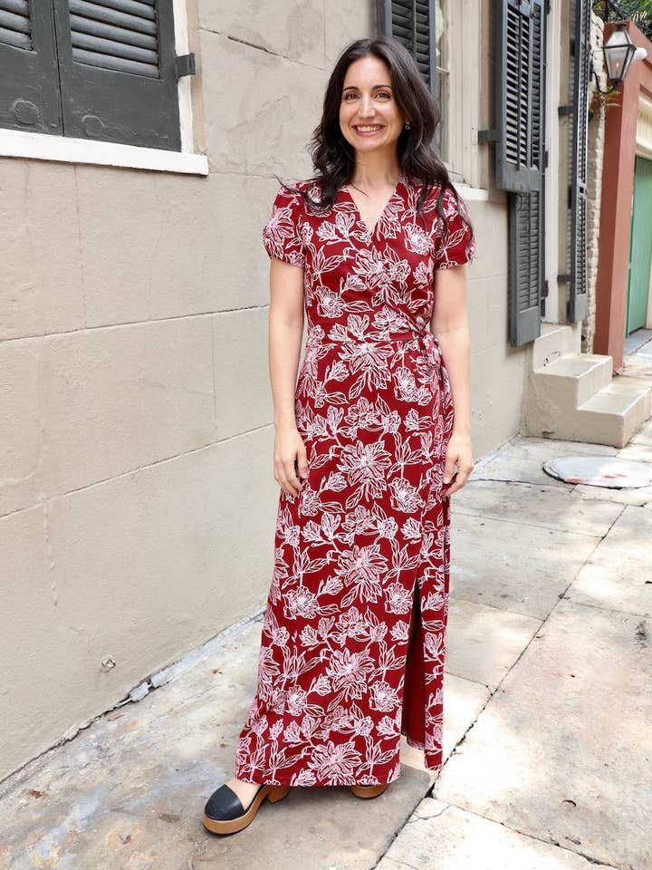 Vestido Maxi Orgánico Ruby Magnolia para venta al por mayor de Passion Lilie