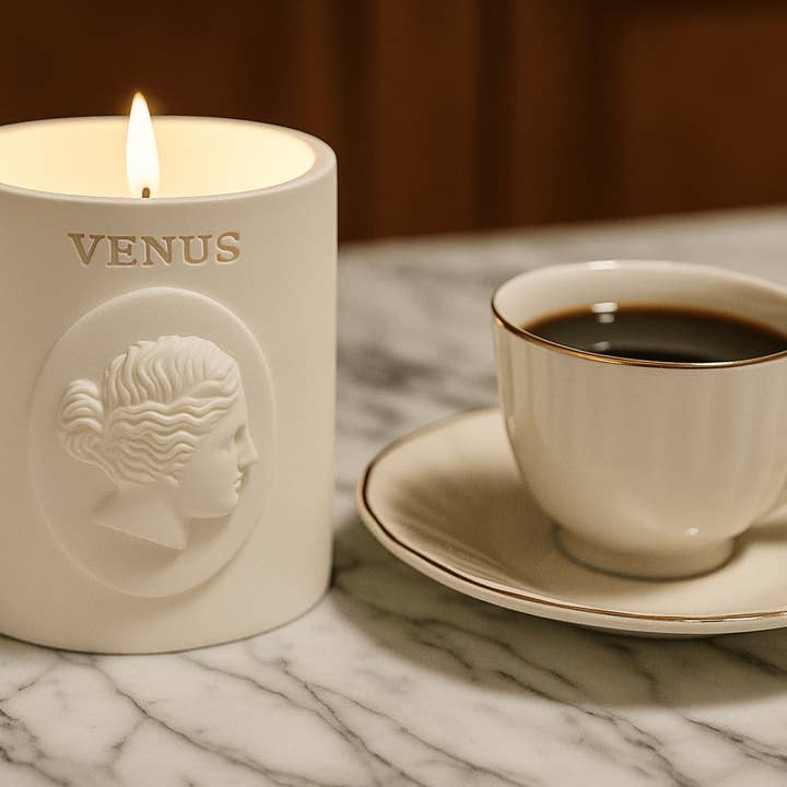 Votive - Wholesale Jar/Filled Candle - Venus Candle – Velvet Cherry Oak | Handmade Eco Resin Candle5