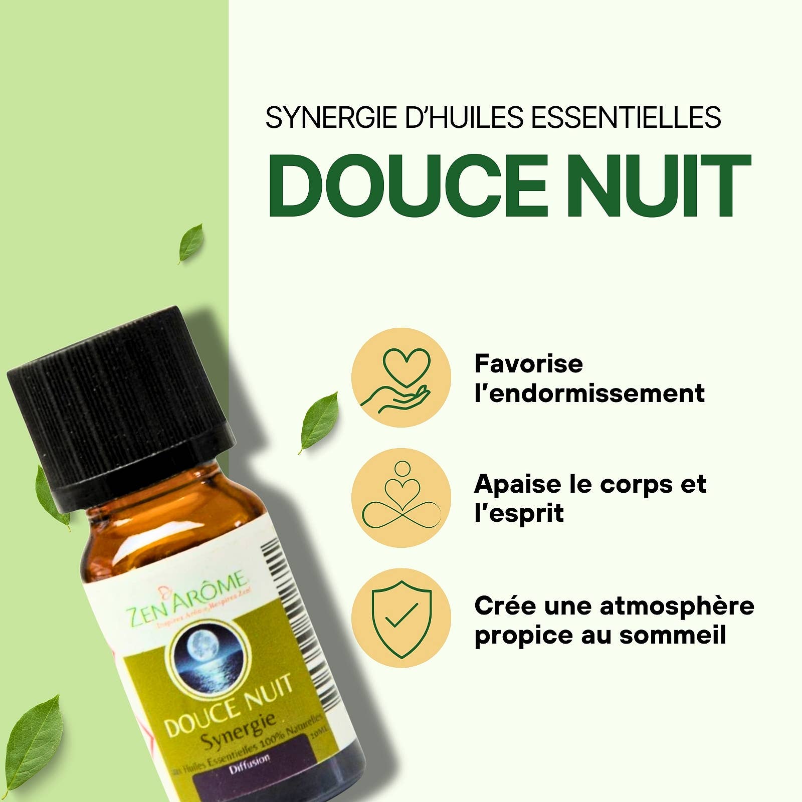 Zen'Arôme - Vente Huile essentielle - Synergie d'Huile Essentielle Douce Nuit à Diffuseur - 10 ml4