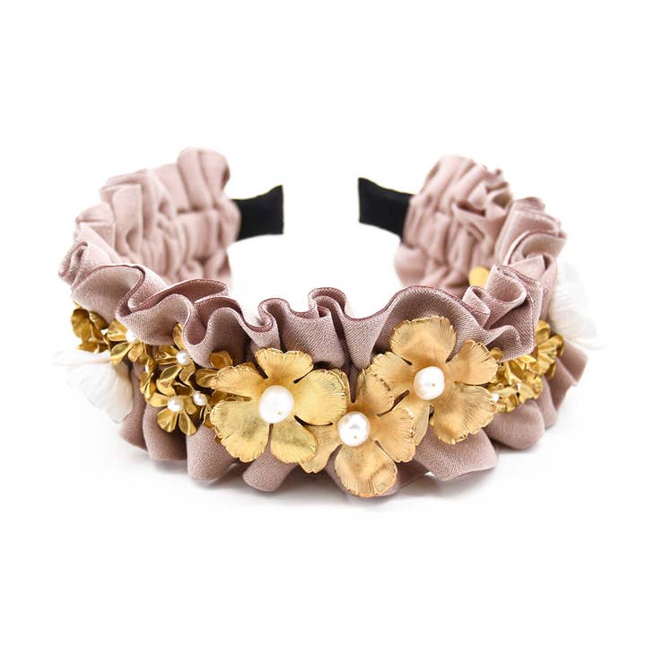 Diadema floral Blush para venta al por mayor de ADIBA