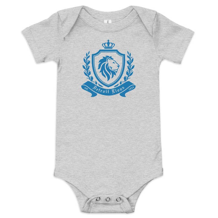 Lions Crest Baby Onesie for wholesale by Sara Lutz Art