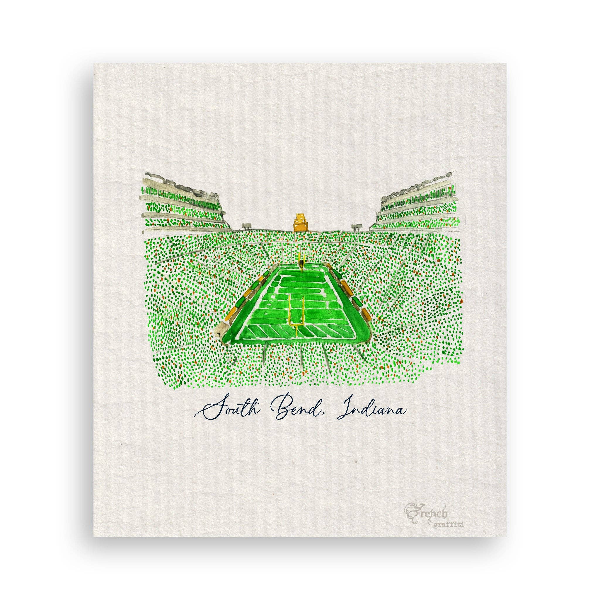 French Graffiti - Vente Torchons - Stade de South Bend, Indiana16