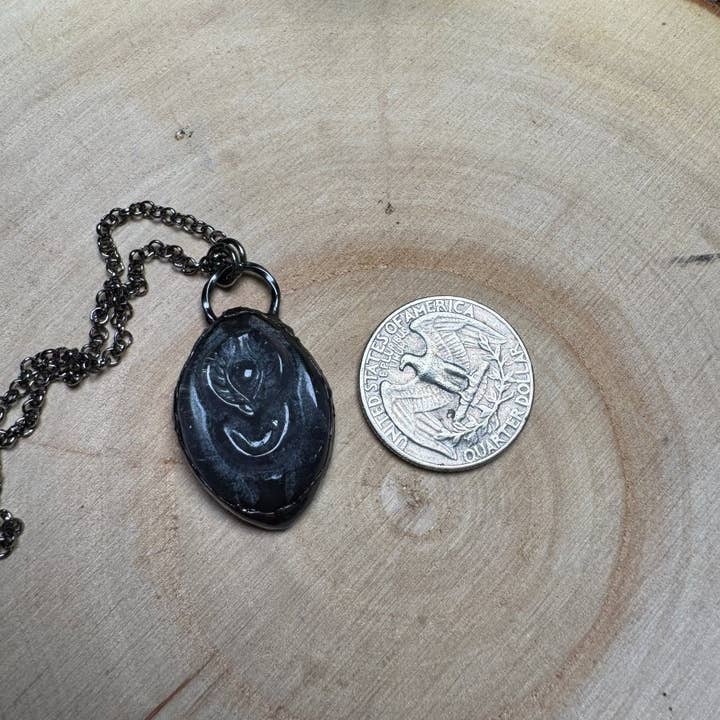 Copper Ashes - Wholesale Pendant/Charm Necklace - Rose Quartz Yoni Necklace1