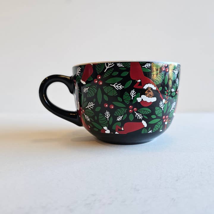 Black Paper Party - Wholesale Coffee Mug - Shark Tank Holiday Holly Soup Mug