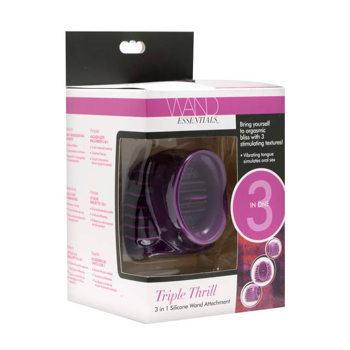 Wand Essentials - Wholesale Sex Toy - Triple Thrill 3 in 1 Silicone Wand Attachment