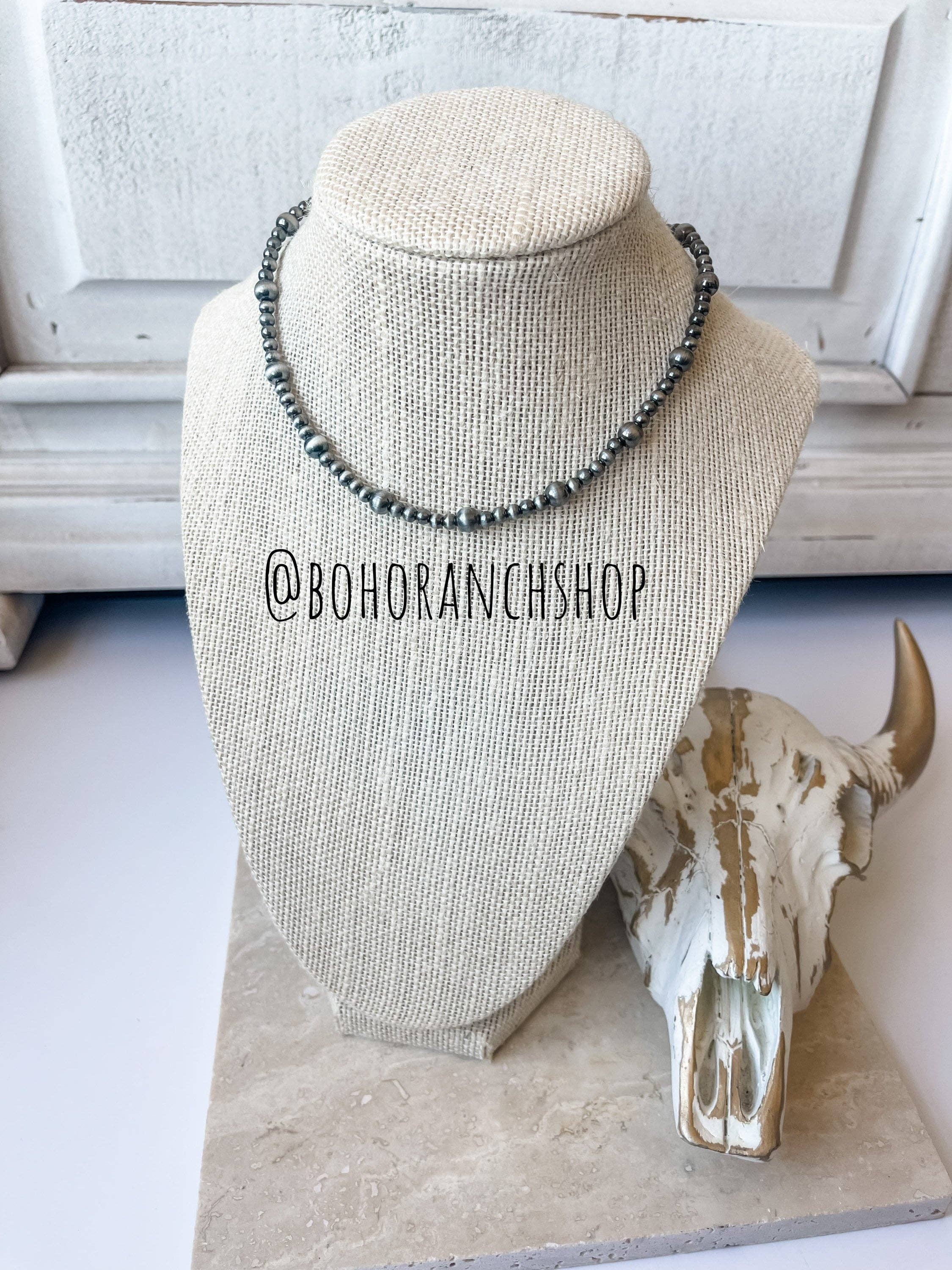 Boho Ranch Shop - Wholesale Choker/Collar - Western Navajo Style Choker Necklace 4mm6