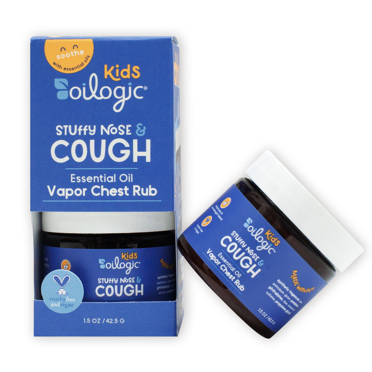 Oilogic Baby & Kid Solutions - Wholesale Chest Rub - Kids Stuffy Nose & Cough Vegan Vapor Chest Rub1