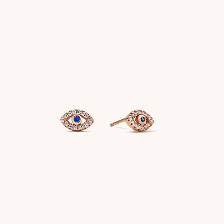 Lavishe Jewelry – Brincos de pino por atacado – Brincos Evil Evil Eye em Prata de 1ª Lei 925 em Zircónia Cúbica3