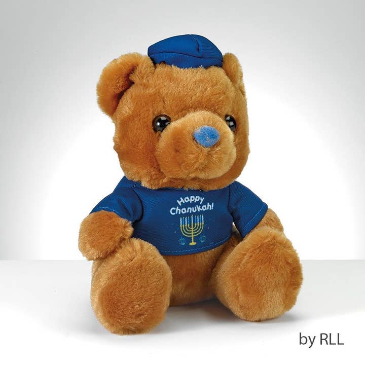 Rite lite - Wholesale Stuffed/plush toy – Kids & baby - Chanukah Teddy Bear, Wth Chanukah T-Shirt 6"