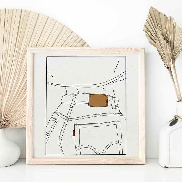 Fashion Wall Art, Fashion Print, Jeans, Body Print, Body Art for wholesale by Sun in Ink