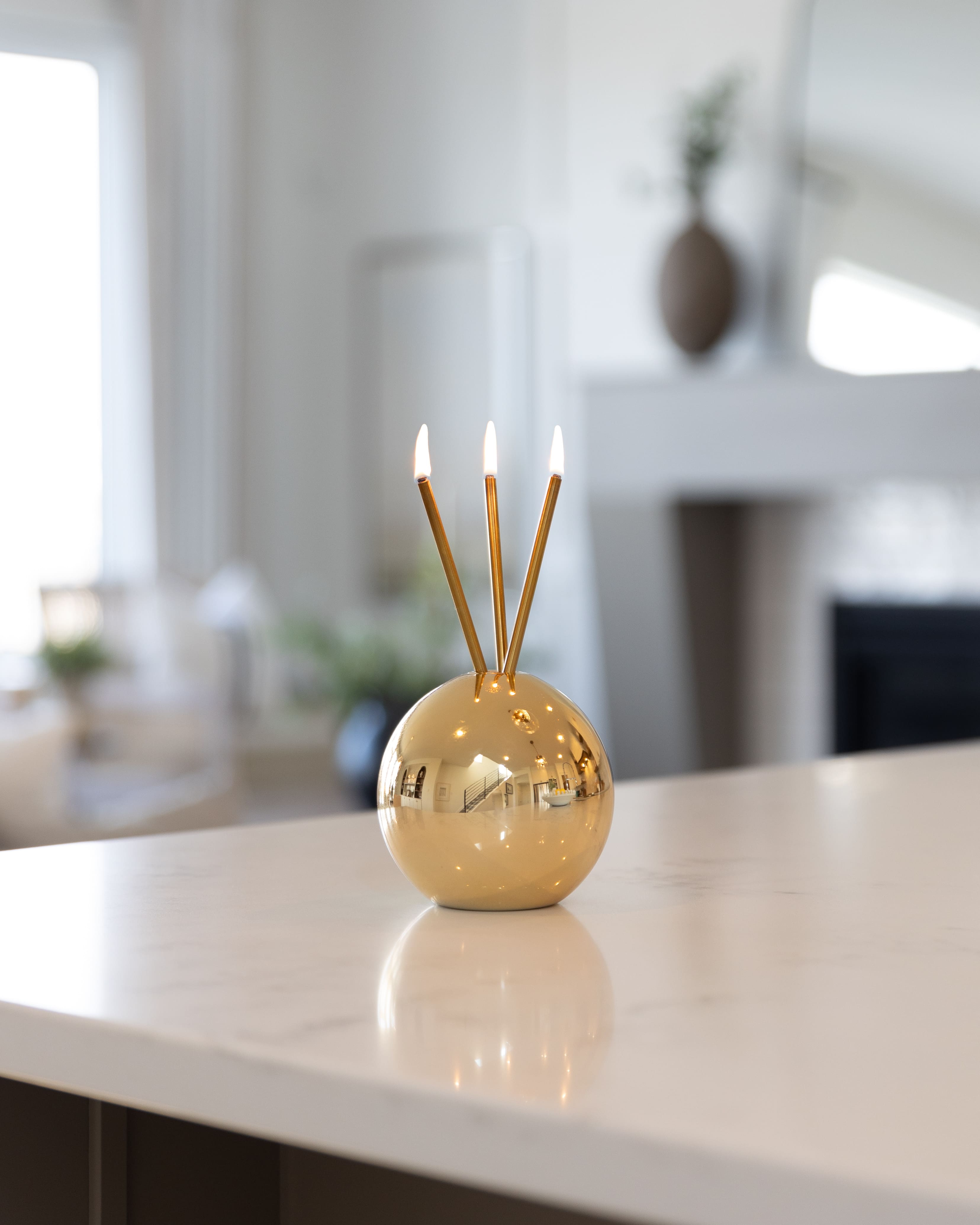 Everlasting Candle - Wholesale Vase - Neva Vase, Gold Metallic [Case of 6]11