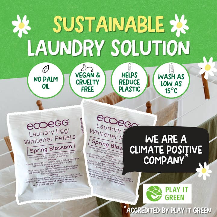 Ecoegg - Wholesale Laundry Detergent Powder/Pods - ecoegg Laundry Egg Refill Pellets - Spring Blossom - 50 wash4