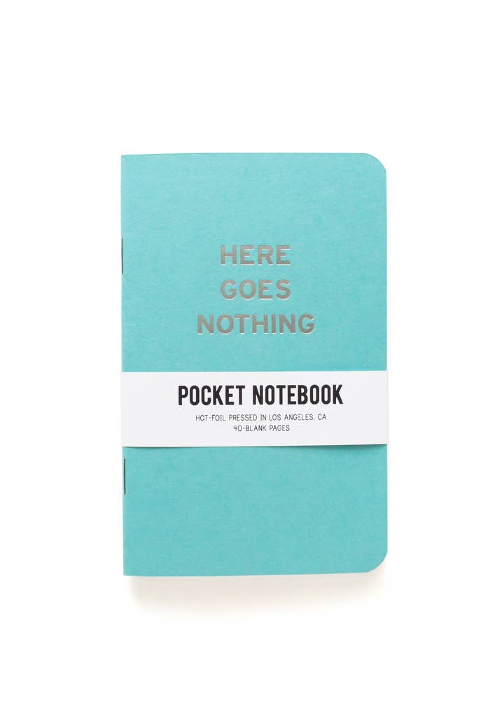 Word For Word Factory - Wholesale Notebook - HERE GOES NOTHING - Pocket Notebook Journal0