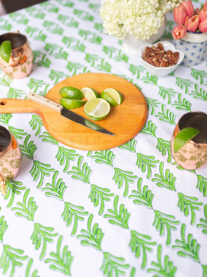 Table Throw - Palmetto, Evergreen & Vine for wholesale by Mended