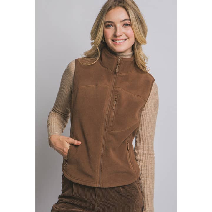 Timeless - Wholesale Outerwear Vest - Women's - Fleece Zip Up Vest15