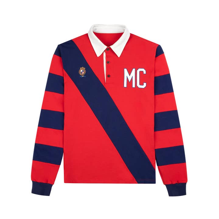 MCFLY CLASSIC FIT STRIPED JERSEY RUGBY SHIRT for wholesale by MCFLY