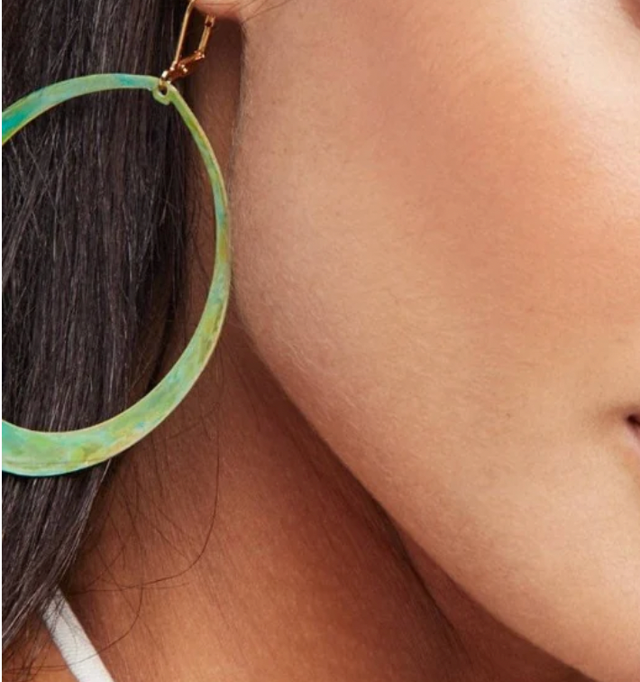 We Dream in Colour - Wholesale Dangle Earrings - Meli Earrings Verdigris Patina 1