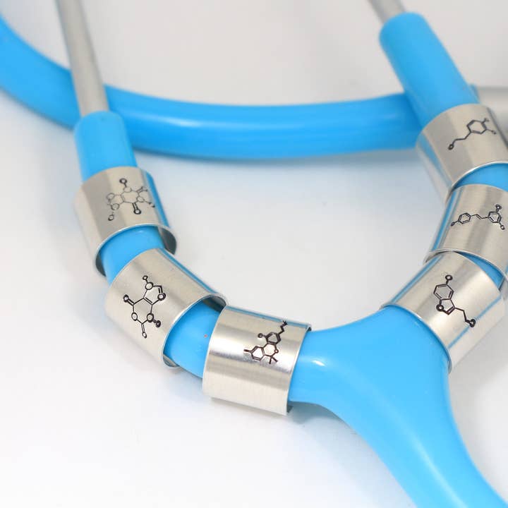Molecule Stethoscope Charm, Tag, Jewelry, ID Ring & Bling #2 for wholesale by The Silver Diva