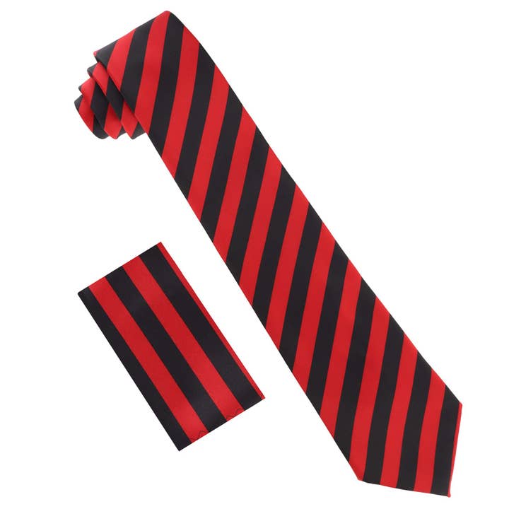 Dubal Brothers - Wholesale Necktie - Men's - Vittorio Farina Striped Necktie & Pocket Square by Classy Cufflinks26