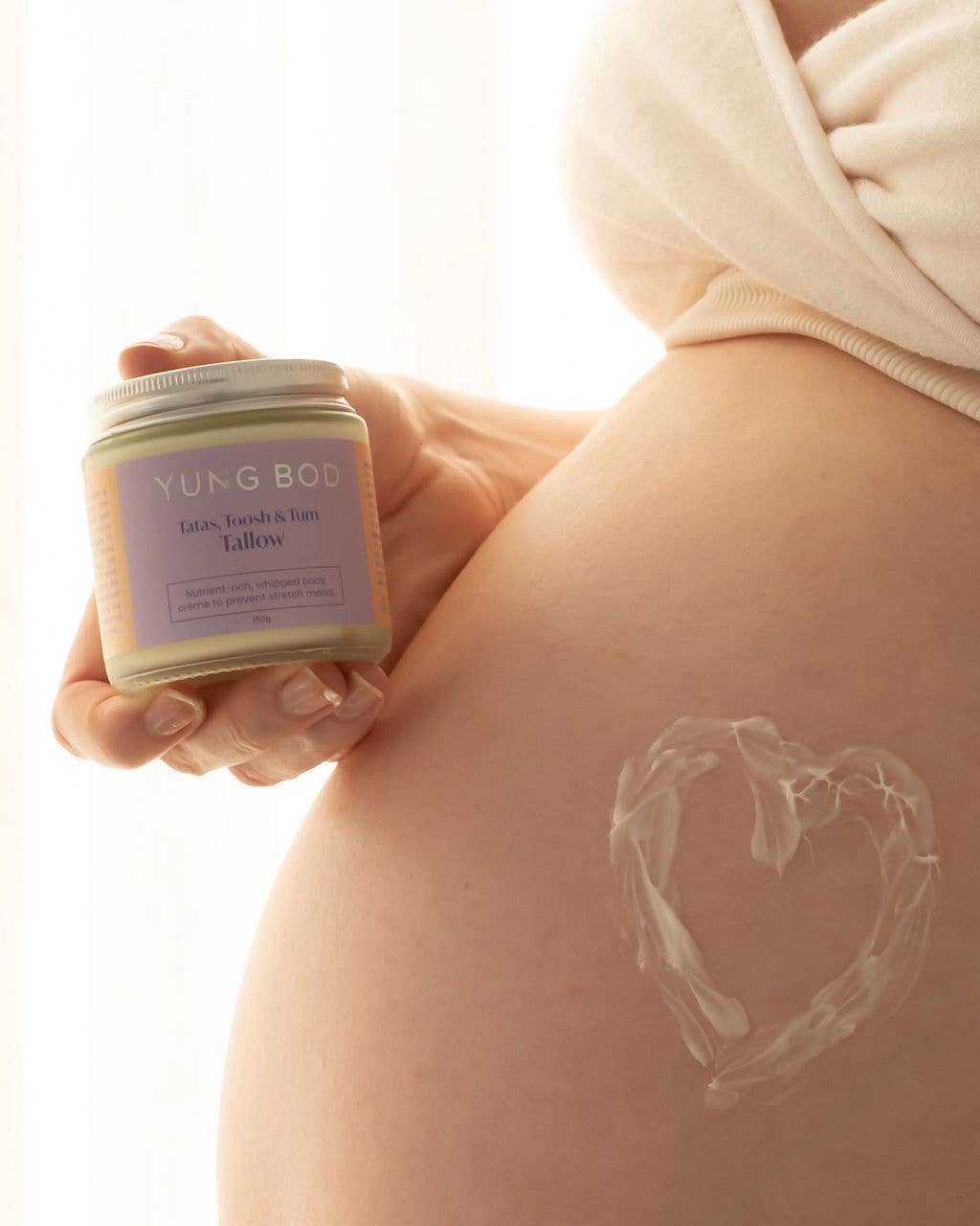 YUNG BOD - Wholesale Belly Oil/Butter - Maternity - Tatas, Toosh, & Tum Stretch Mark Tallow Creme3