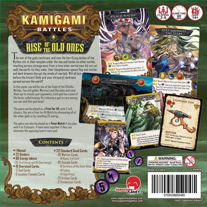 Japanime Games - Wholesale Board Game - Kamigami Battles Rise of the Old Ones - Boardgame