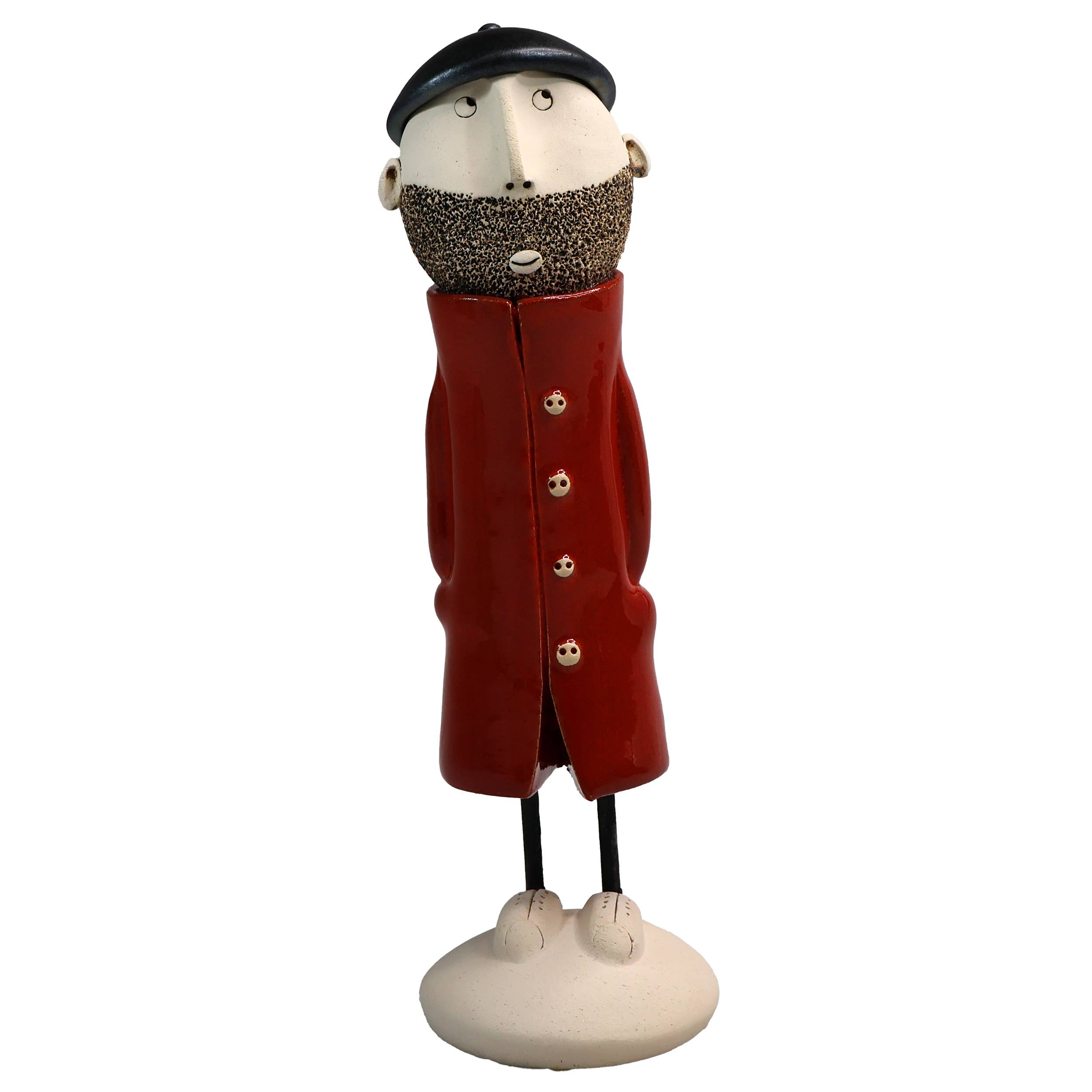 Enigma Supplies – wholesale Decorative figurine – MiGC with Beard Ceramic Figurine| Various Colours10