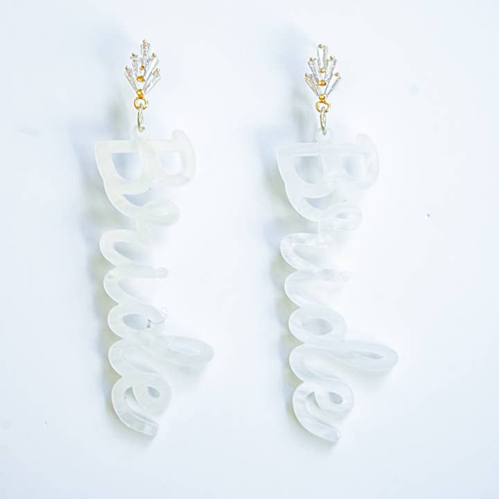 Brincos pendentes de noiva por atacado de Hazel & Ollie