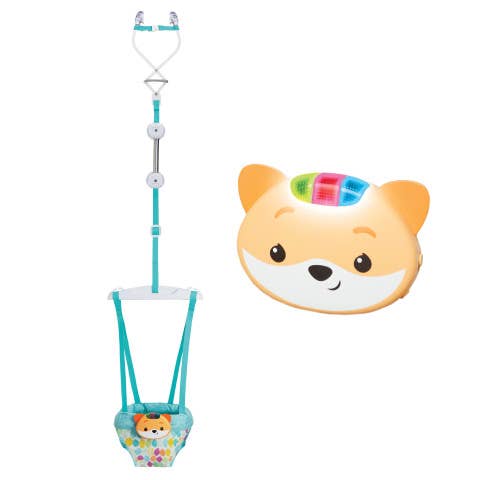 2-in-1 Music & Lights Doorway Jumper - Fox for wholesale by Infantino