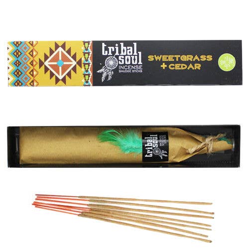 Cardshouse - Wholesale Incense - Tribal Soul Incense - Sweet Grass And Cedar Hari Darshan4