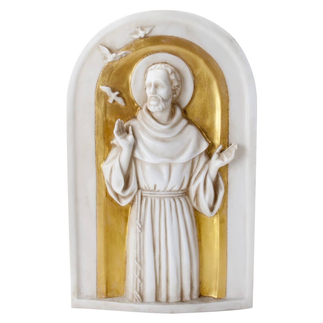 Pacific Trading - Vente Plaque murale - Plaque de Saint François d'Assise0