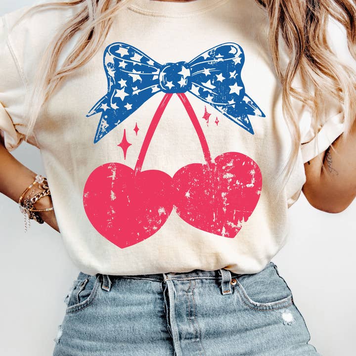 T-shirt Étoiles Cherry Coquette *5 Couleurs (S-3X) pour la vente par Chloe Vs Tank