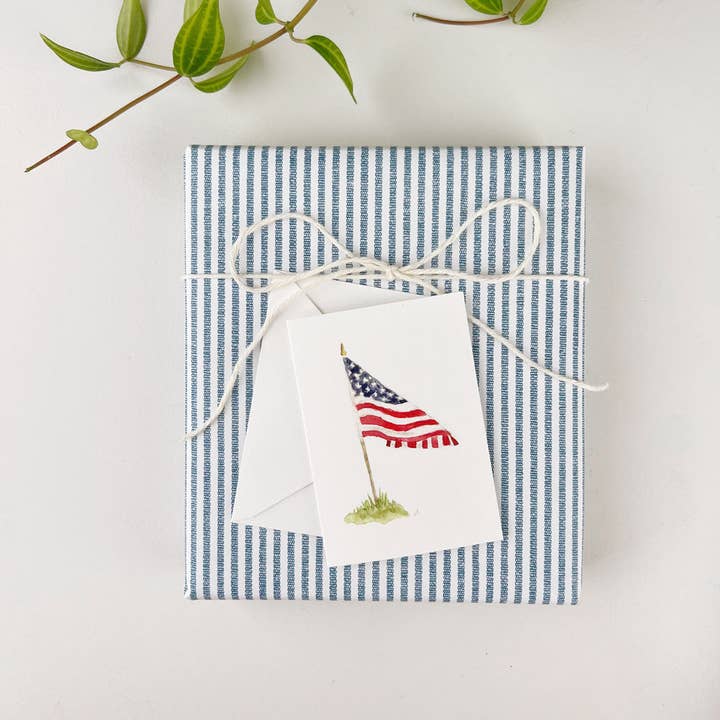 emily lex studio - Wholesale Stationery/Notecard Set - american flag mini notecard